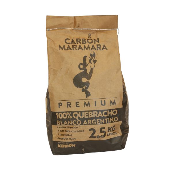 Carbon Quebracho Blanco MaraMara 2,5Kg – Kbron