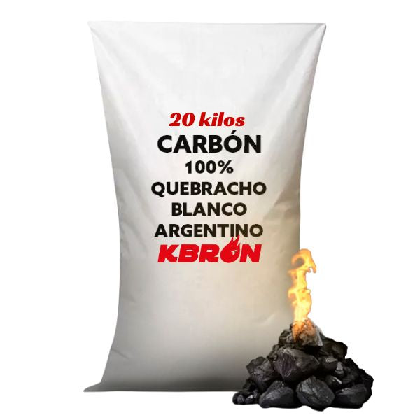 CARBÓN 100% QUEBRACHO BLANCO 20 KG