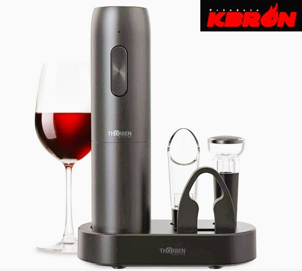 DESCORCHADOR ELÉCTRICO THOR USB WINE SET