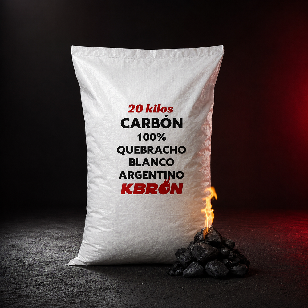 CARBÓN 100% QUEBRACHO BLANCO 20 KG