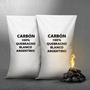 Carbón 100% Quebracho Blanco 30 kg (2 sacos de 15kg)
