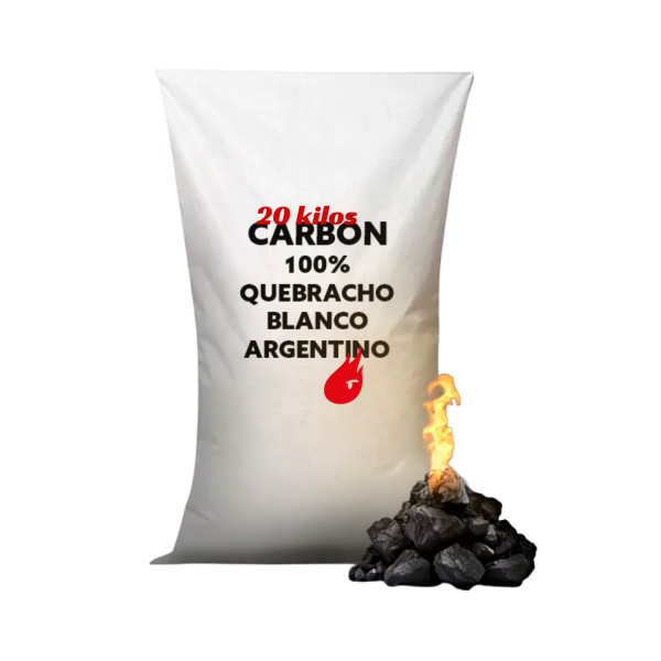 Carbón 100% Quebracho Blanco 20 kg
