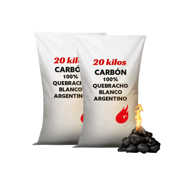 Carbón 100% Quebracho Blanco 40 Kg
