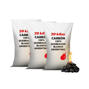 Carbón 100% Quebracho Blanco 60 Kg
